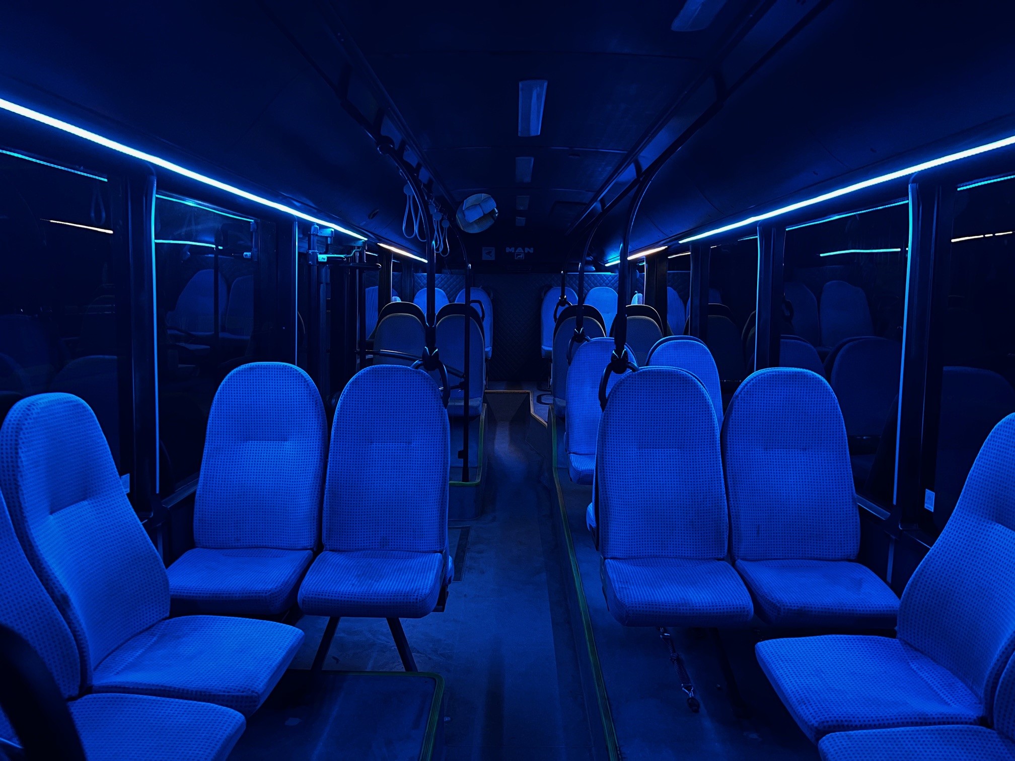 Extrem großer Partybus Innen