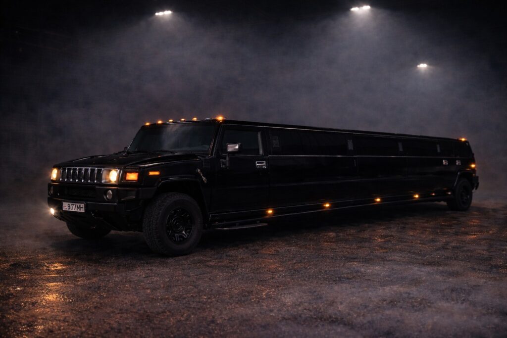 schwarze Hummer Stretchlimo