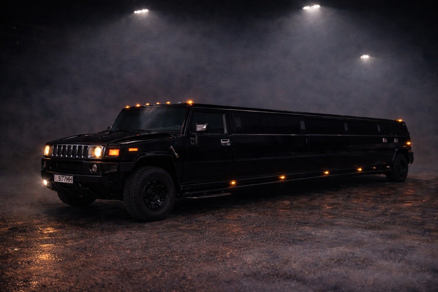 schwarze Hummer Stretchlimo